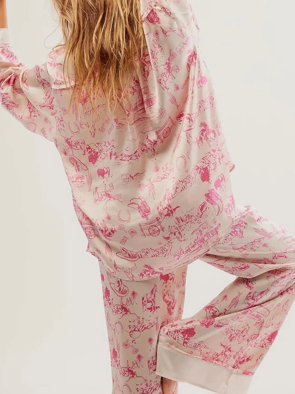 Silky Cowgirl 2 Piece Pajamas - Picture 6 of 6